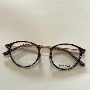 Original Sora Eyeglass. Full rim plastic with metal temples and eye wire. Unisex